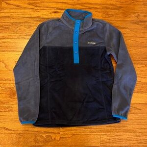 Columbia fleece size small gray and blue